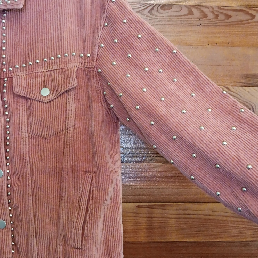 NWT POL Riveted Corduroy Jacket in Dried Tomato - Picture 3 of 4